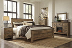 Ensemble de chambre à coucher Trinell 6 pièces