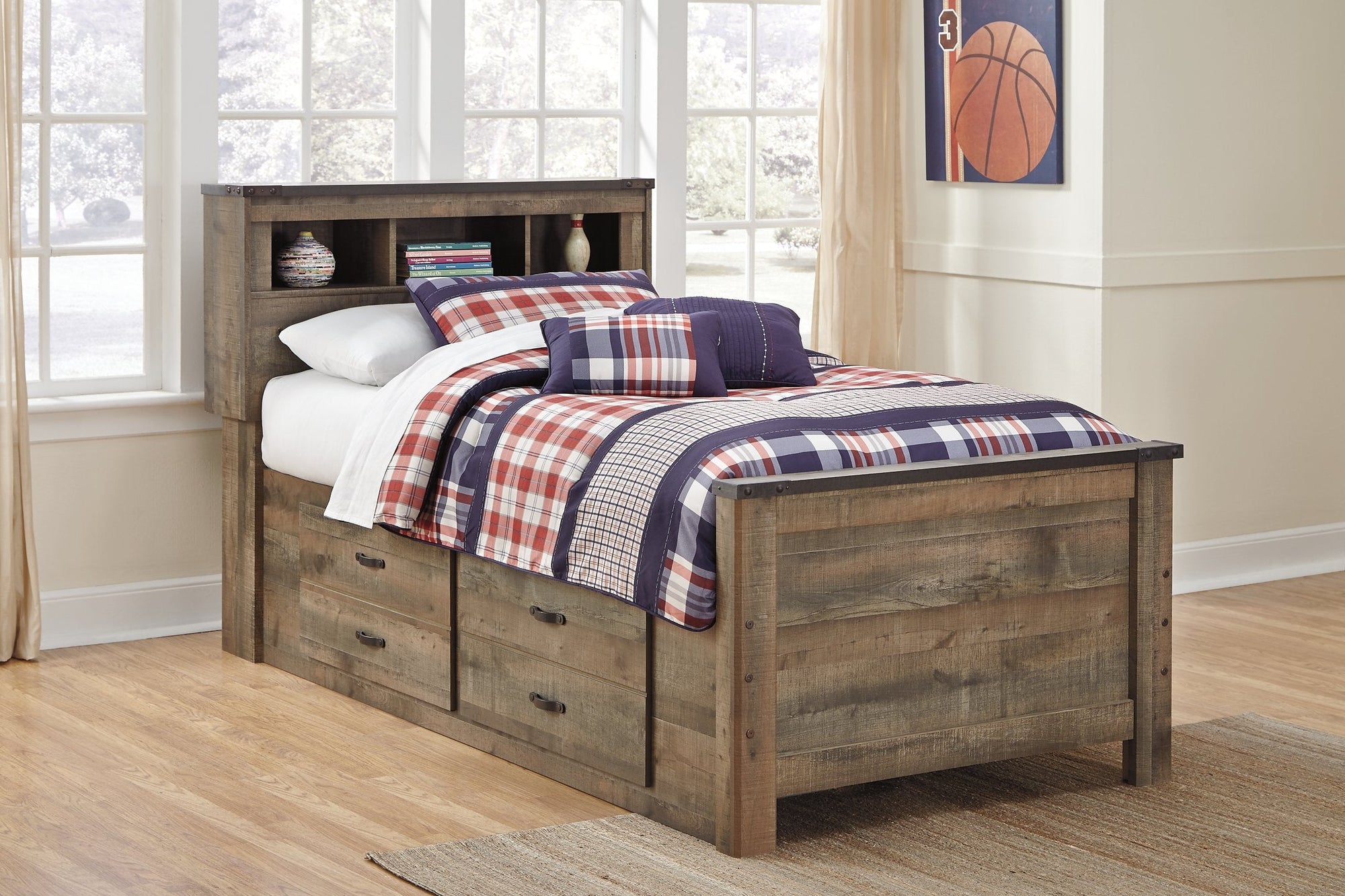Ensemble de chambre à coucher Trinell 6 pièces
