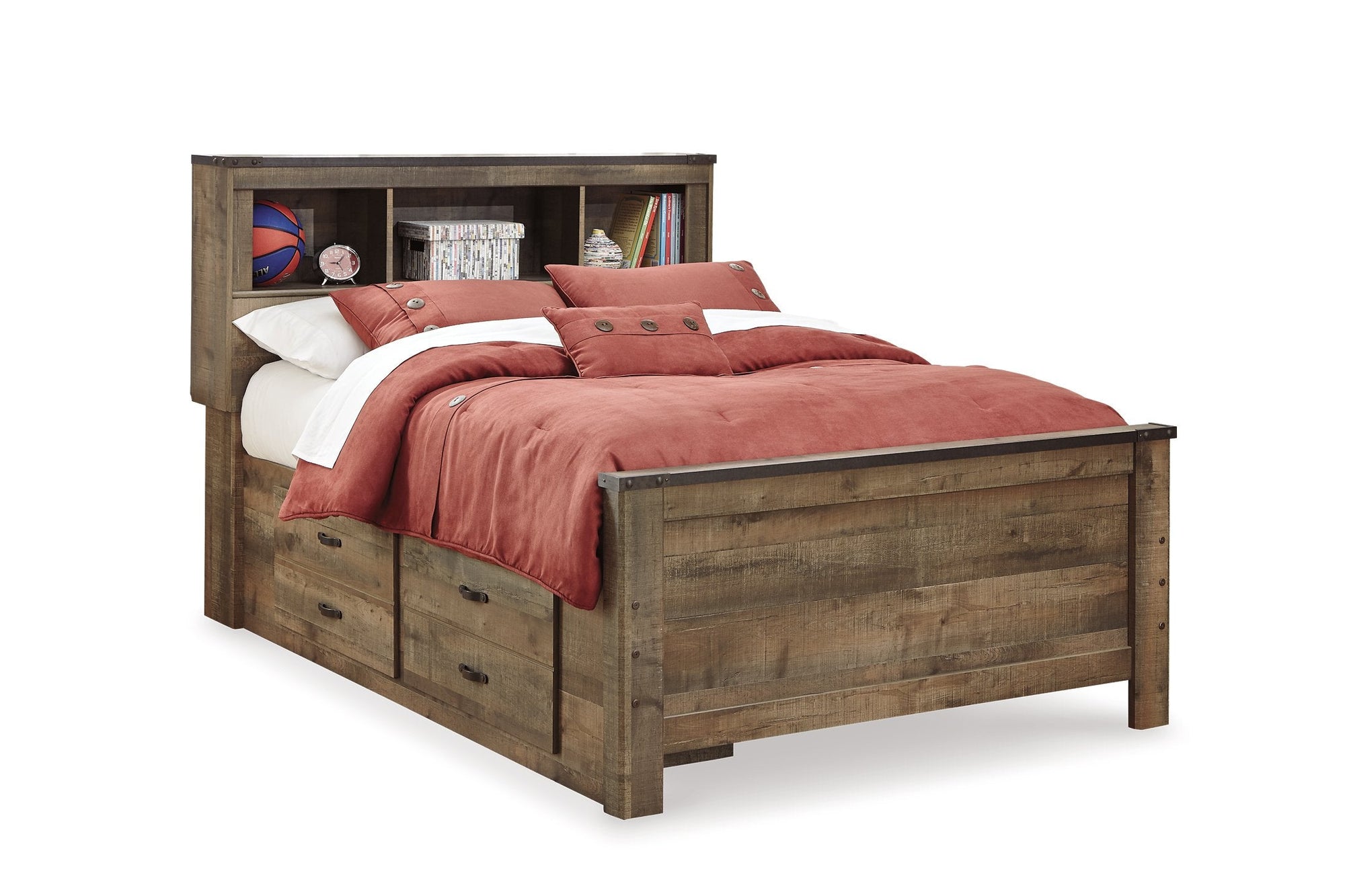 Ensemble de chambre à coucher Trinell 6 pièces