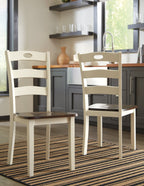 Ensemble de 2 chaises de salle à manger Woodanville