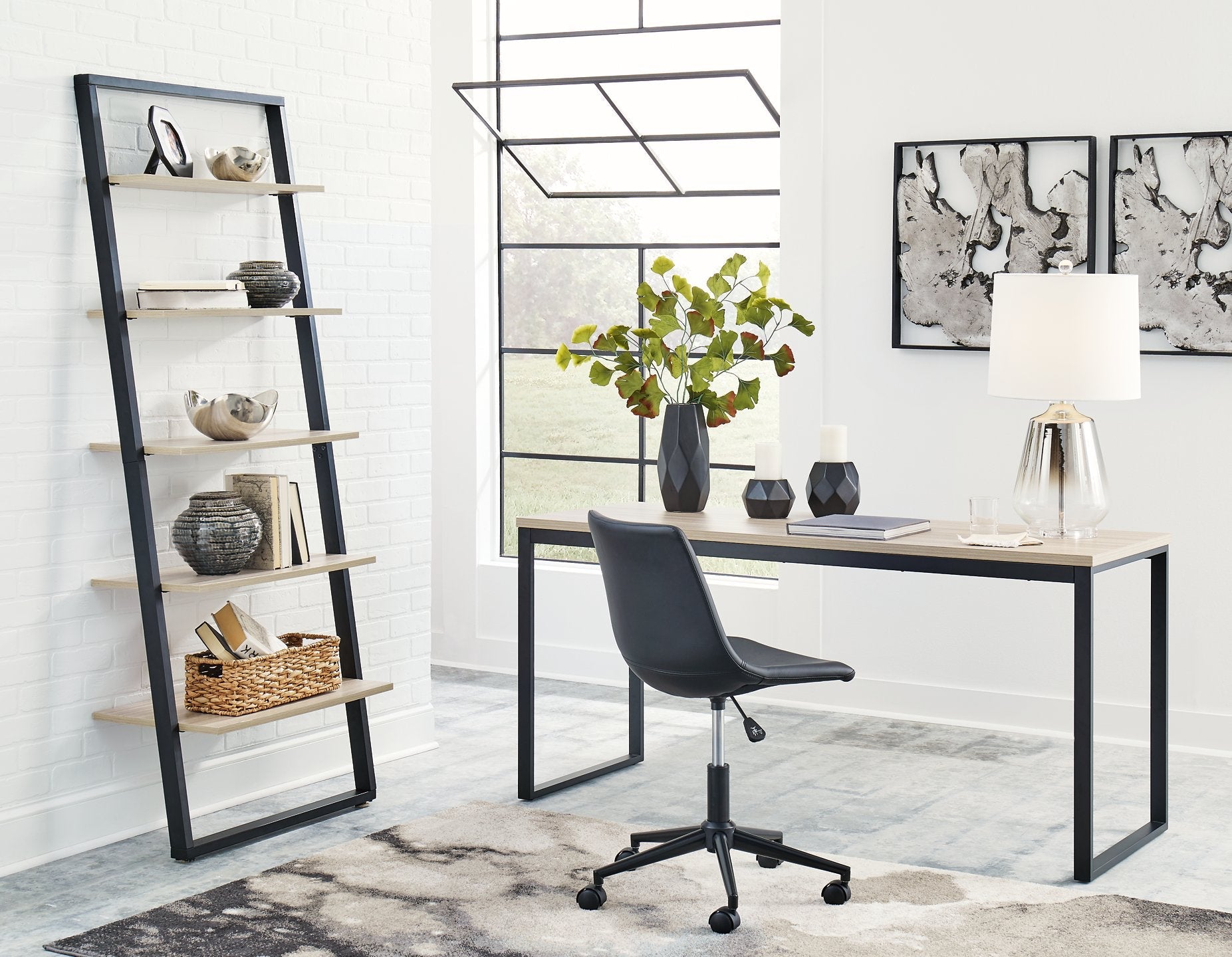Ensemble de bureau à domicile Waylowe 2 pièces