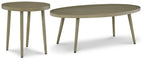 Ensemble de 2 tables d'appoint d'extérieur Swiss Valley