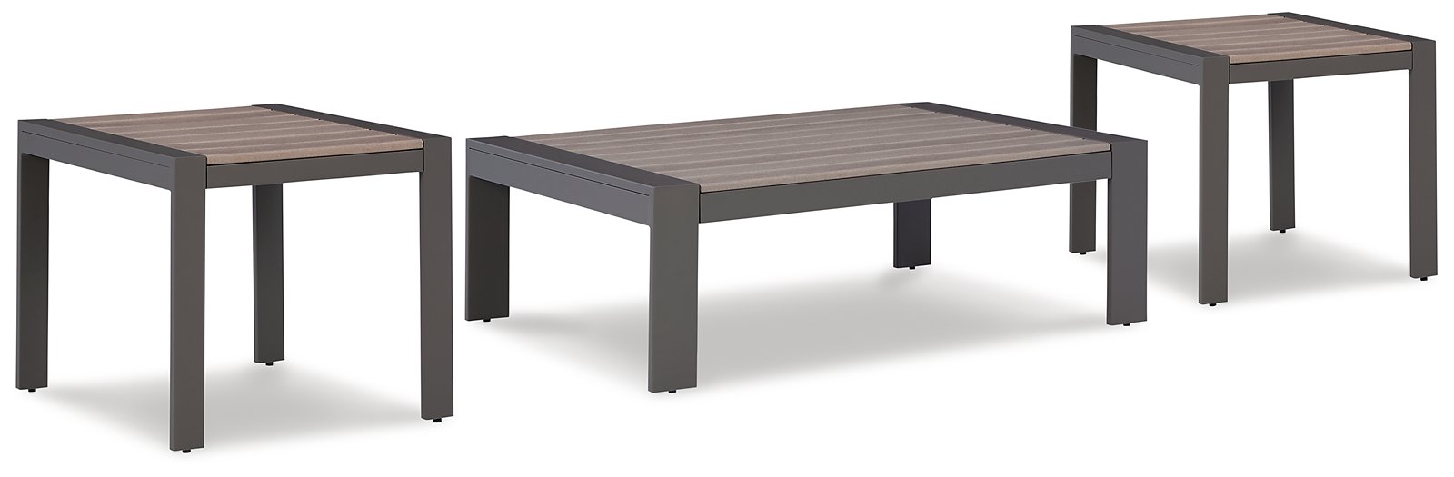 Ensemble de 3 tables d'appoint d'extérieur Tropicava