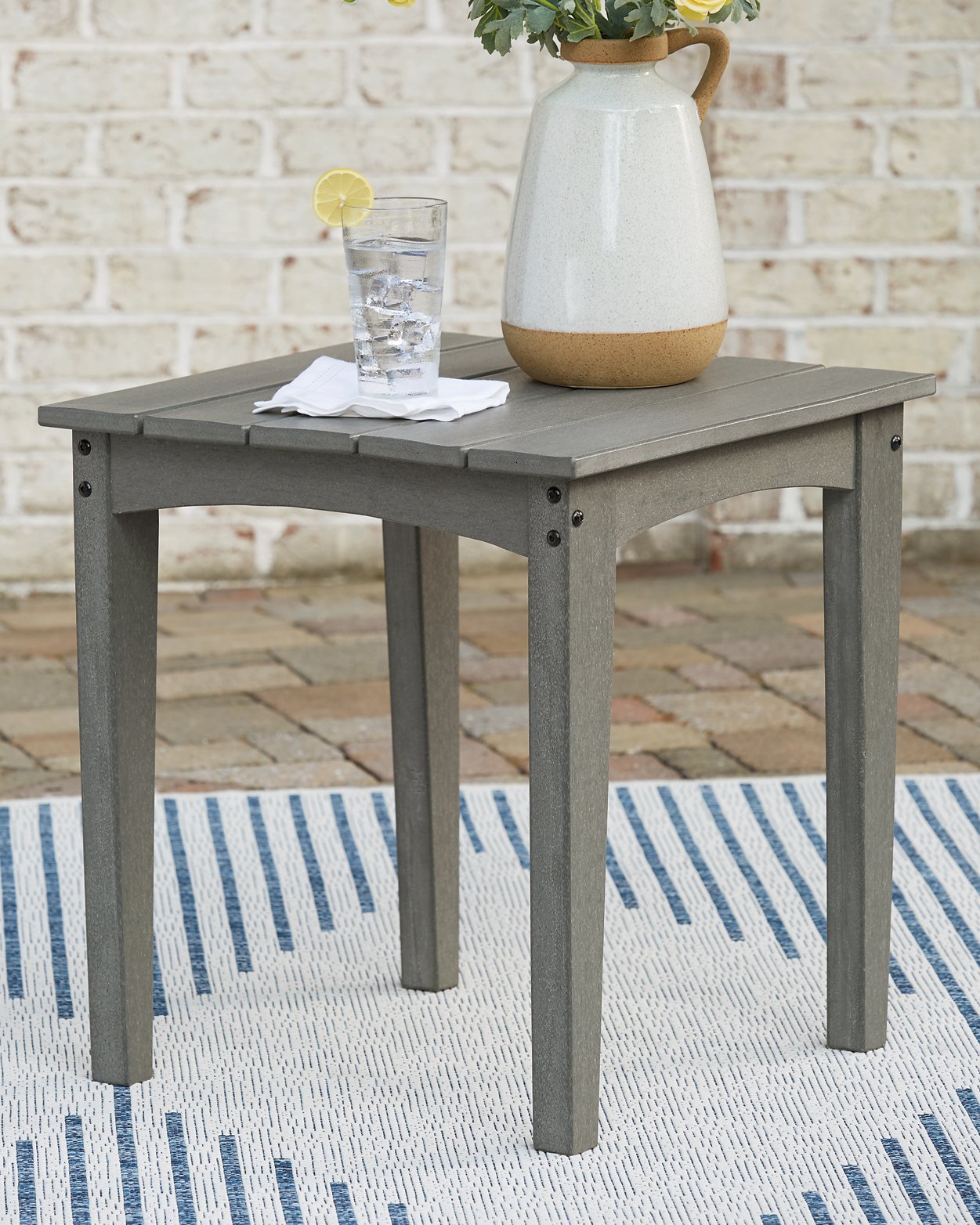 Ensemble de 3 tables d'appoint d'extérieur Visola