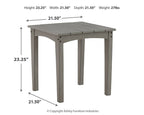 Ensemble de 3 tables d'appoint d'extérieur Visola